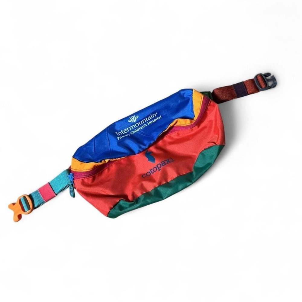 Cotopaxi Bataan 3L Fanny Pack Multi Color Block Hip Pack Intermountain Logo